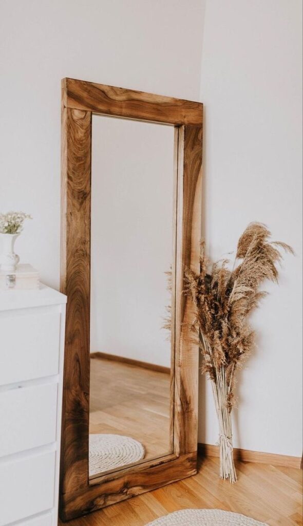 Add a touch of rustic charm to your living space with our teak mirror frames, enhancing both functionality and aesthetics in any room.
